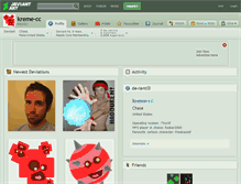 Tablet Screenshot of kreme-cc.deviantart.com
