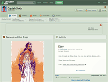 Tablet Screenshot of captainsloth.deviantart.com