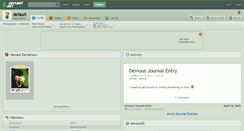 Desktop Screenshot of default.deviantart.com