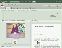 Tablet Screenshot of momiji-rabbit-sohma.deviantart.com