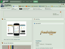 Tablet Screenshot of fredrikaw.deviantart.com