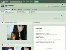 Tablet Screenshot of laurencaleyx.deviantart.com