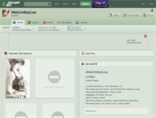 Tablet Screenshot of misslindseylou.deviantart.com