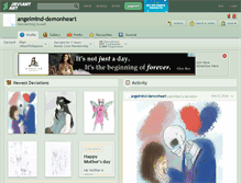 Tablet Screenshot of angelmind-demonheart.deviantart.com