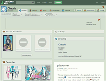 Tablet Screenshot of chaosie.deviantart.com