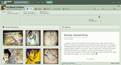 Desktop Screenshot of my-blood-is-poison.deviantart.com
