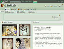 Tablet Screenshot of my-blood-is-poison.deviantart.com