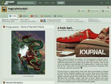 Tablet Screenshot of magicalmelonball.deviantart.com
