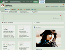 Tablet Screenshot of dorkslayer.deviantart.com