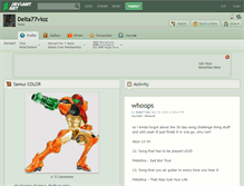 Tablet Screenshot of delta77vioz.deviantart.com