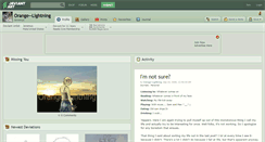 Desktop Screenshot of orange--lightning.deviantart.com
