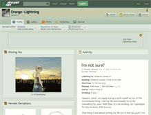 Tablet Screenshot of orange--lightning.deviantart.com