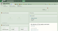 Desktop Screenshot of fallen-princess.deviantart.com
