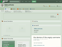 Tablet Screenshot of fallen-princess.deviantart.com