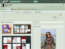 Tablet Screenshot of desire1976.deviantart.com