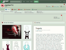 Tablet Screenshot of malchior712.deviantart.com