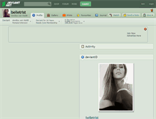 Tablet Screenshot of belletrist.deviantart.com