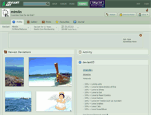 Tablet Screenshot of mimlin.deviantart.com