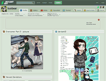 Tablet Screenshot of bunbear.deviantart.com