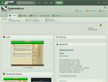 Tablet Screenshot of dylanandrews.deviantart.com