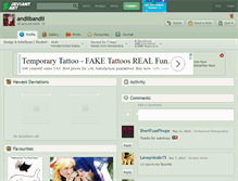 Tablet Screenshot of andiibandii.deviantart.com