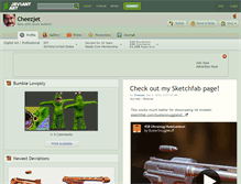 Tablet Screenshot of cheezjet.deviantart.com