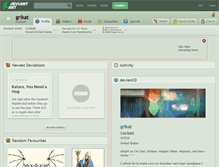 Tablet Screenshot of grlkat.deviantart.com