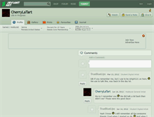 Tablet Screenshot of cherrylatart.deviantart.com