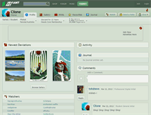 Tablet Screenshot of clione.deviantart.com