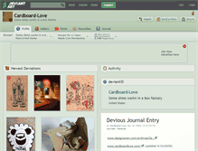 Tablet Screenshot of cardboard-love.deviantart.com