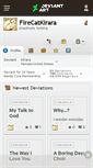 Mobile Screenshot of firecatkirara.deviantart.com