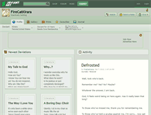 Tablet Screenshot of firecatkirara.deviantart.com