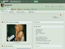 Tablet Screenshot of ameliecool.deviantart.com