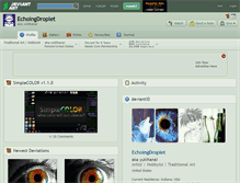 Tablet Screenshot of echoingdroplet.deviantart.com