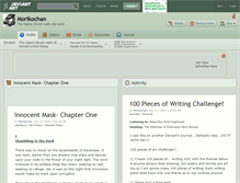 Tablet Screenshot of morikochan.deviantart.com