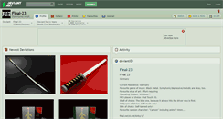 Desktop Screenshot of final-23.deviantart.com