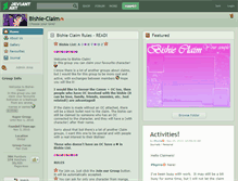 Tablet Screenshot of bishie-claim.deviantart.com
