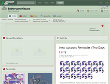 Tablet Screenshot of bothersomekitsune.deviantart.com