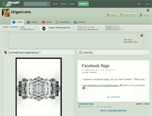 Tablet Screenshot of origami-arts.deviantart.com