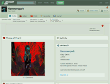 Tablet Screenshot of hammerspark.deviantart.com