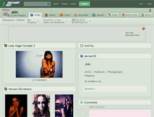 Tablet Screenshot of jein.deviantart.com