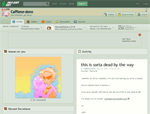 Tablet Screenshot of caffiene-dono.deviantart.com