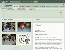 Tablet Screenshot of flashwave.deviantart.com