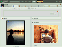 Tablet Screenshot of lolali.deviantart.com