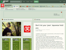 Tablet Screenshot of emm2341.deviantart.com