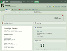 Tablet Screenshot of dizy-me.deviantart.com