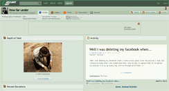 Desktop Screenshot of how-far-under.deviantart.com