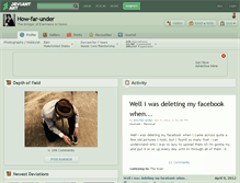 Tablet Screenshot of how-far-under.deviantart.com