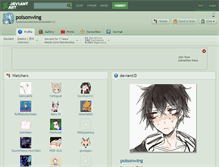 Tablet Screenshot of poisonwing.deviantart.com