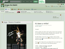 Tablet Screenshot of morgan-the-rabbit.deviantart.com